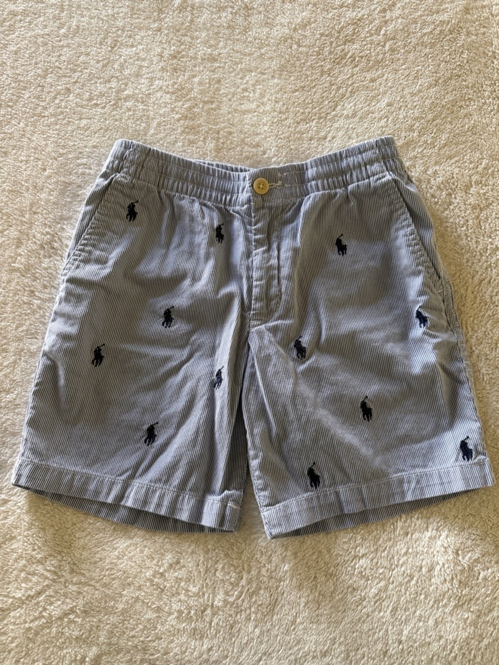Polo Ralph Lauren Seersucker Embroidered Shorts